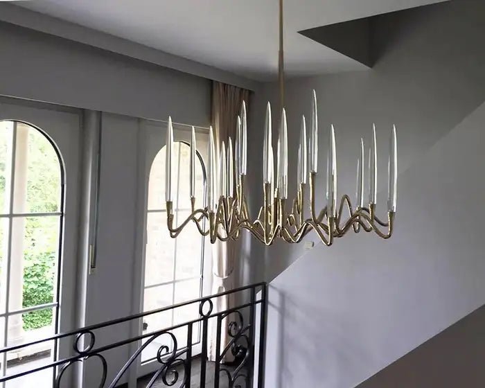 Pezzo Crystal Round Chandelier D33'' 47'' 55'' - Zelno Lighting
