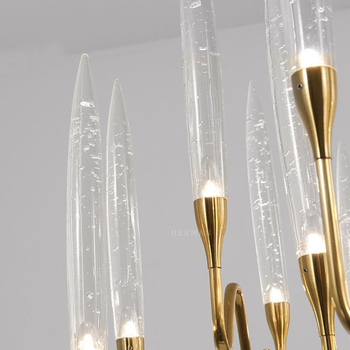 Pezzo Crystal Round Chandelier D33'' 47'' 55'' - Zelno Lighting
