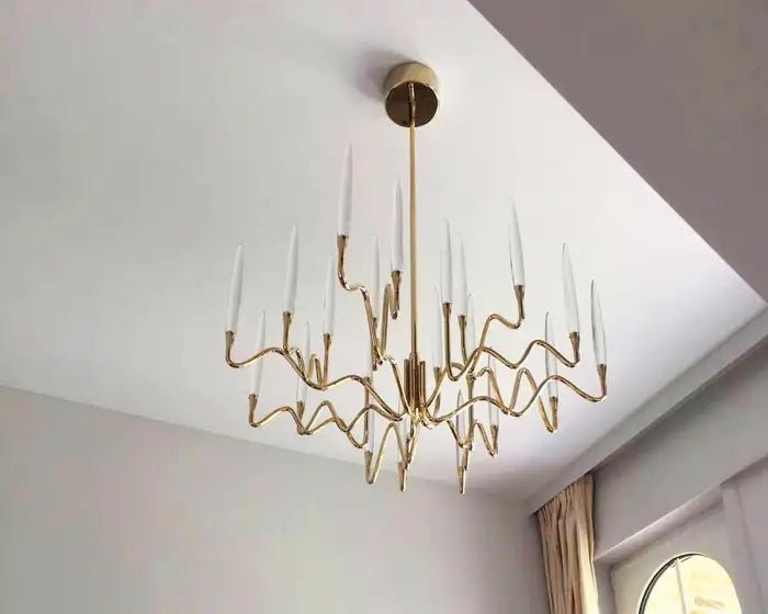 Pezzo Crystal Round Chandelier D33'' 47'' 55'' - Zelno Lighting