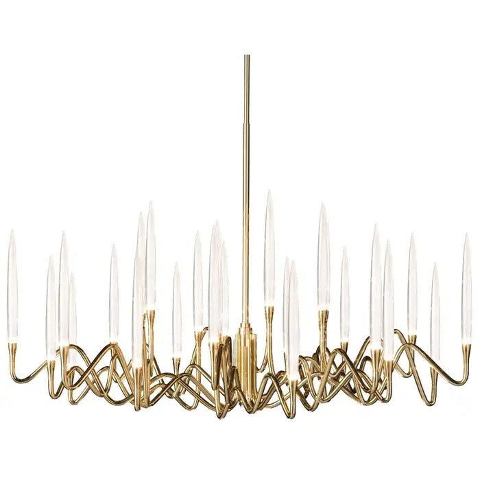 Pezzo Crystal Round Chandelier D33'' 47'' 55'' - Zelno Lighting