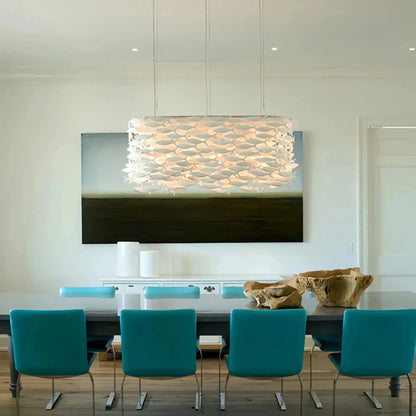 Porcelain Fish Shaped Dining Table Chandelier - Zelno Lighting