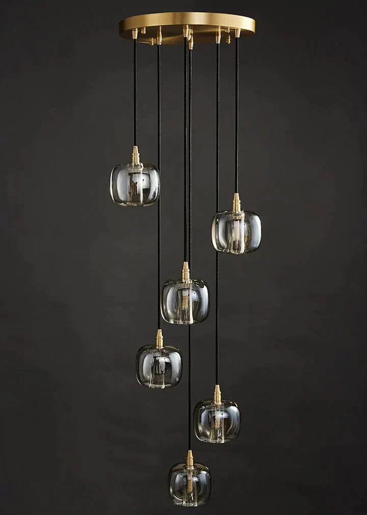 Post - modern Extra - long Pendant Light Fixtures for Staircase/High - ceiling Space/Foyer - zelnolighting
