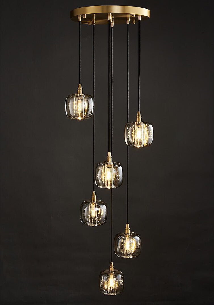 Post - modern Extra - long Pendant Light Fixtures for Staircase/High - ceiling Space/Foyer - zelnolighting