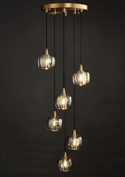 Post - modern Extra - long Pendant Light Fixtures for Staircase/High - ceiling Space/Foyer - zelnolighting
