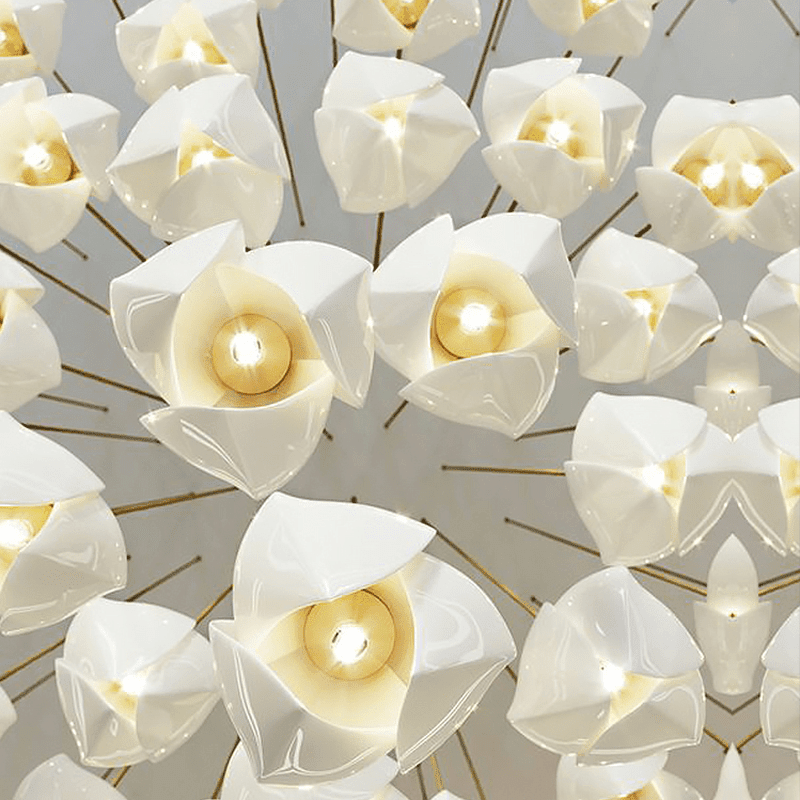 Postmodern Ceramic Branch Chandelier - Zelno Lighting