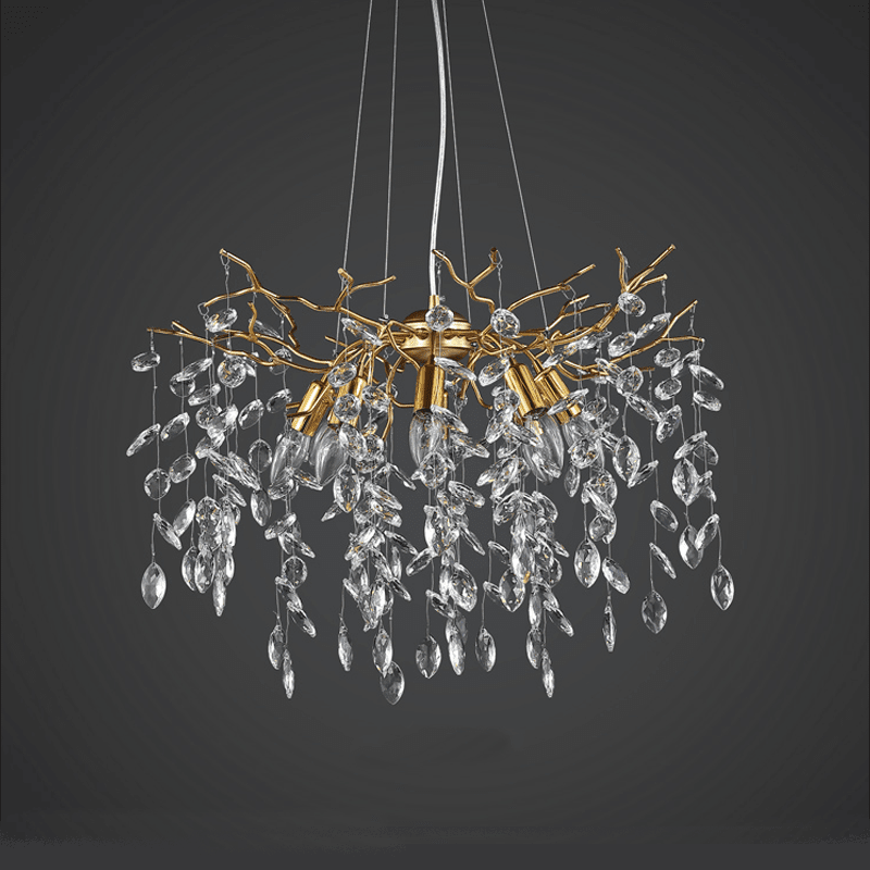 Postmodern Creative Crystal Branch Chandelier - Zelno Lighting