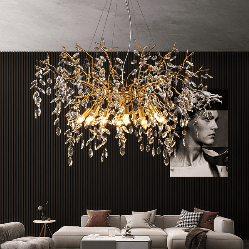 Postmodern Creative Crystal Branch Chandelier - Zelno Lighting