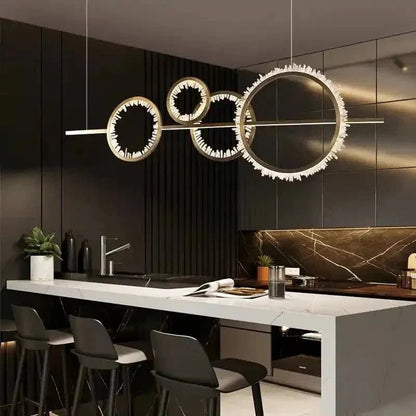 Primary Crystal Cluster Island Chandelier - Zelno Lighting
