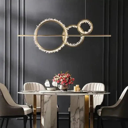 Primary Crystal Cluster Island Chandelier - Zelno Lighting