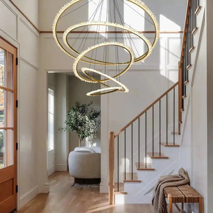 Primary Crystal Multi Rings Chandelier - Zelno Lighting