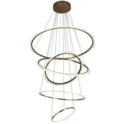 Primary Crystal Multi Rings Chandelier - Zelno Lighting