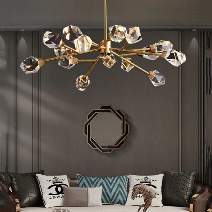 Prism Crystal Modern Chandelier - Zelno Lighting