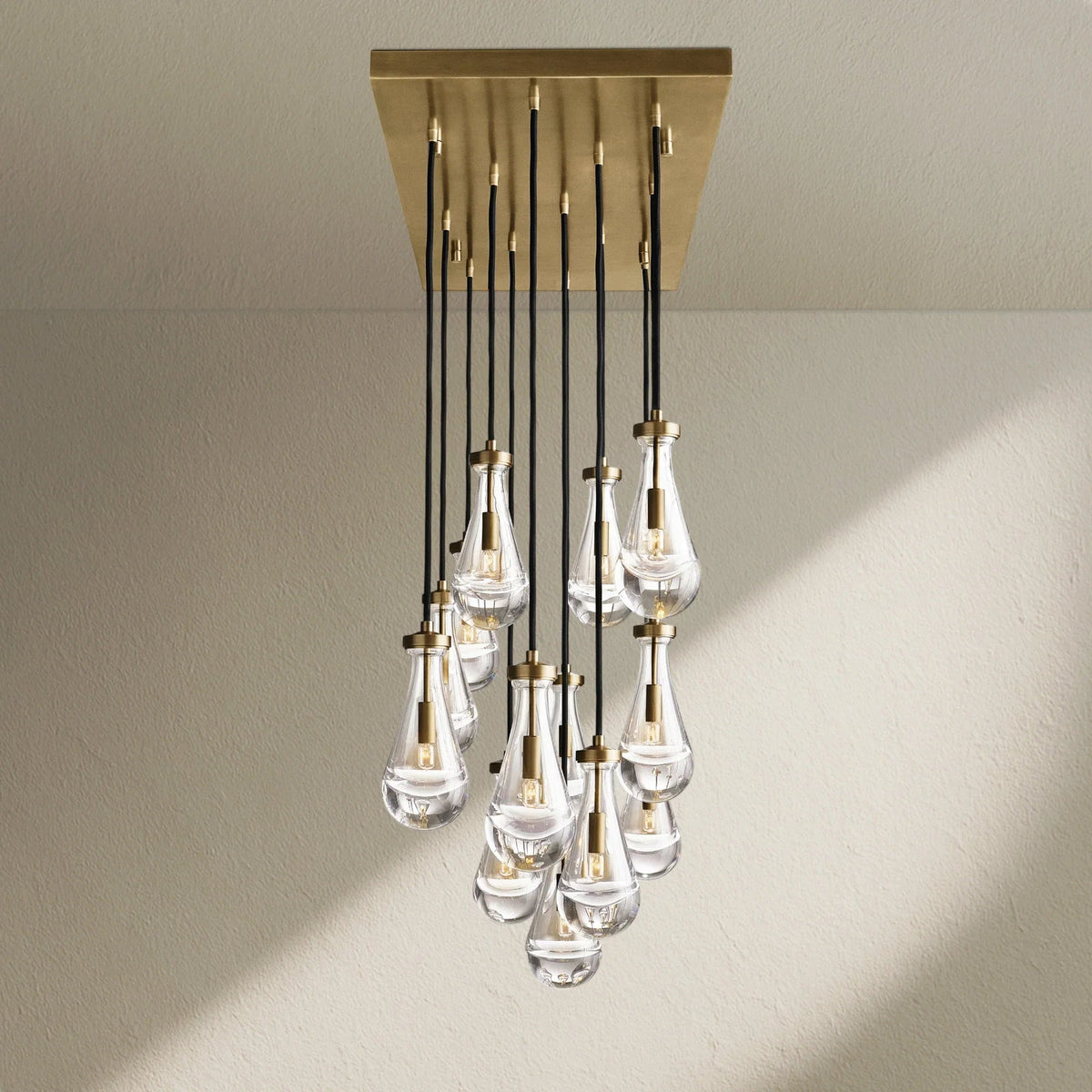 RAFZ Glass Linear Chandelier 54" - Zelno