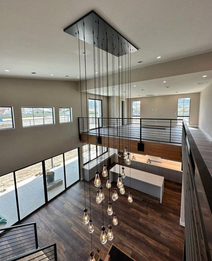 RAFZ Glass Linear Chandelier 54" - Zelno