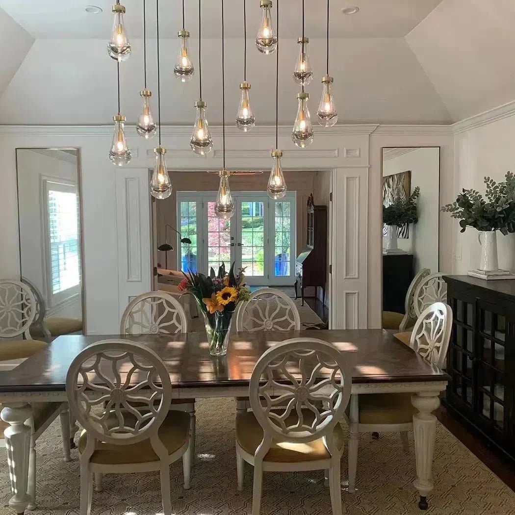 RAFZ Glass Linear Chandelier 72" - Zelno