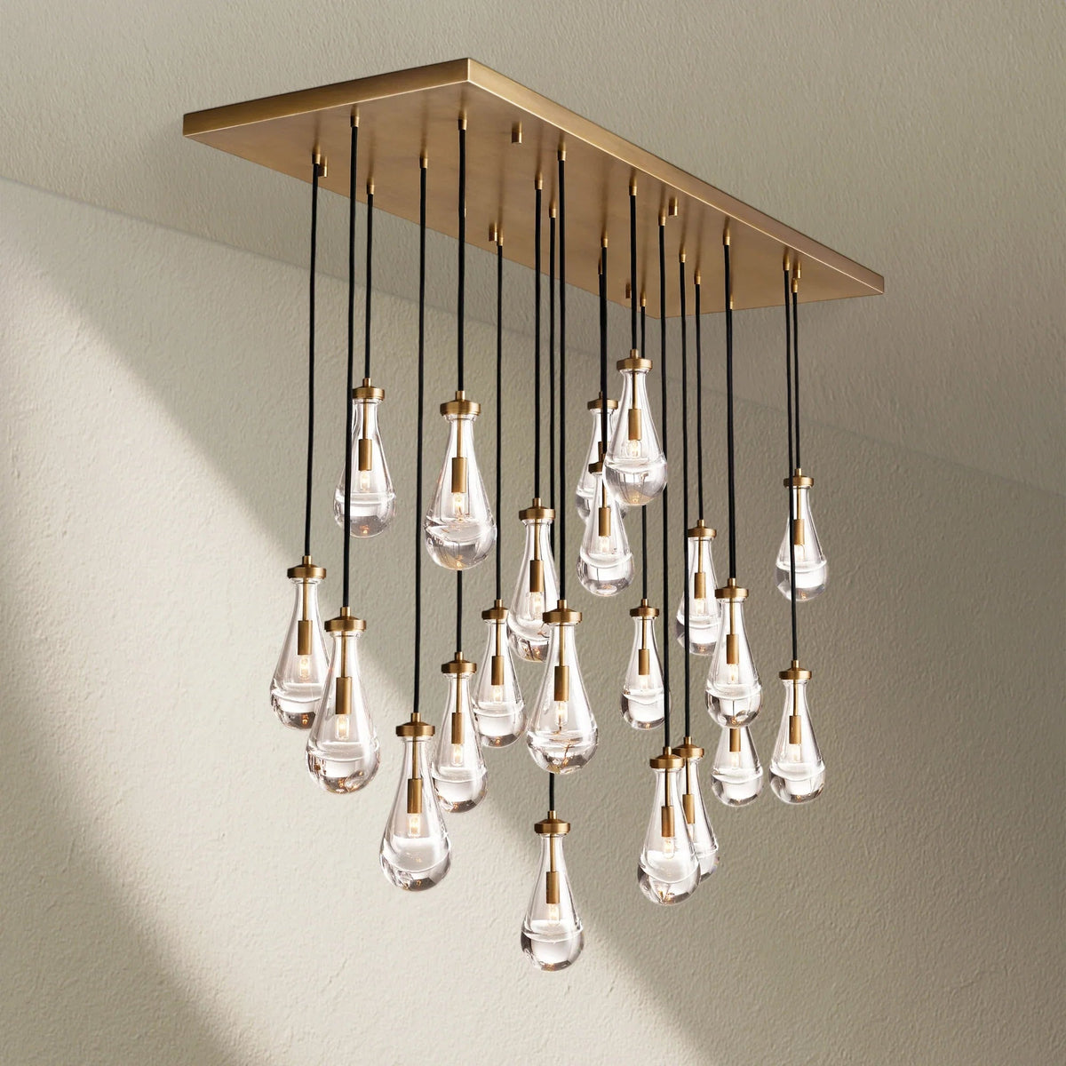 RAFZ Glass Linear Chandelier 72" - Zelno