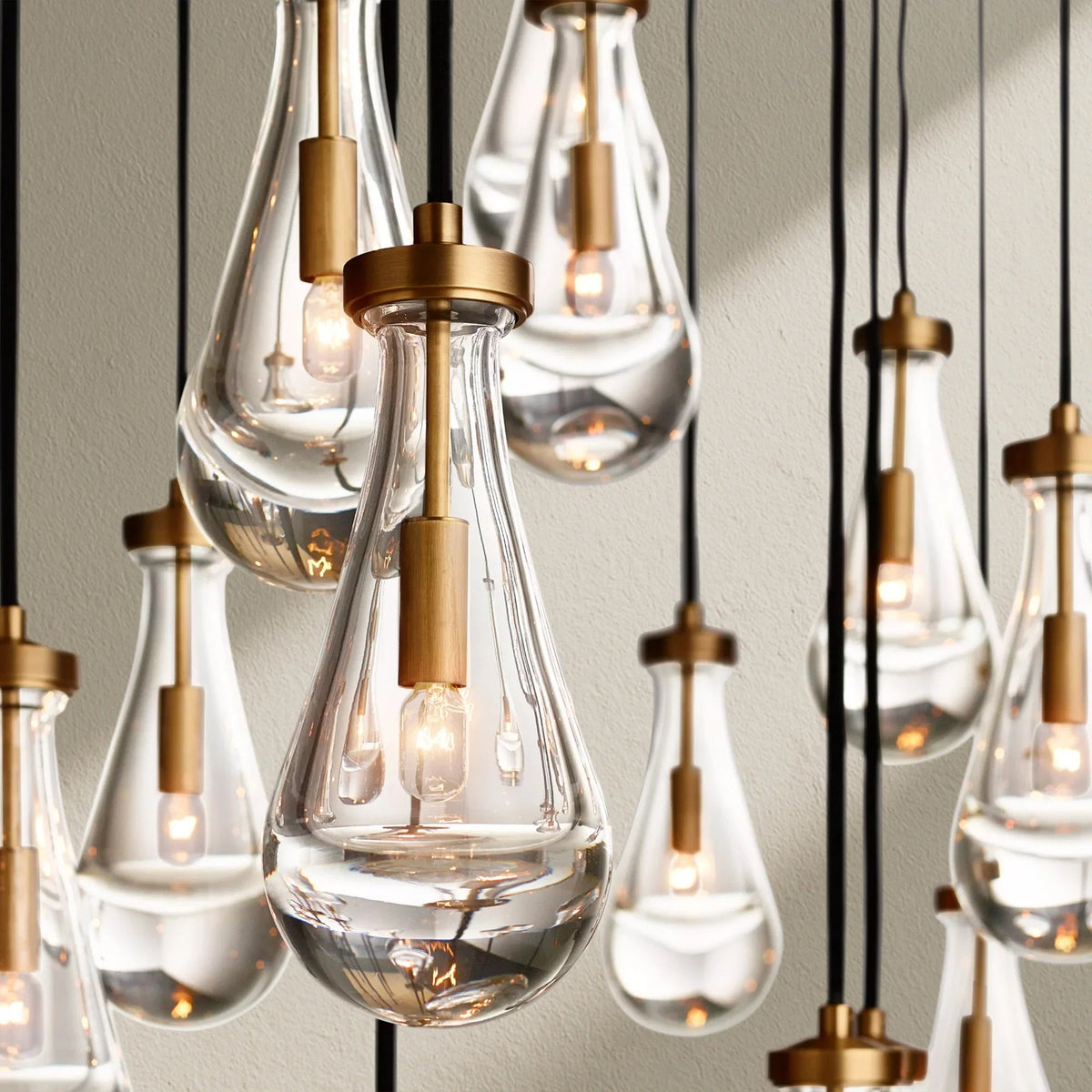 RAFZ Glass Linear Chandelier 72" - Zelno