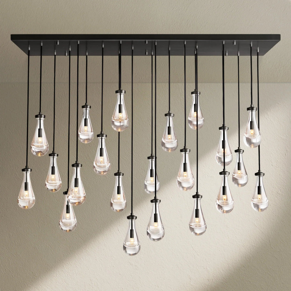 RAFZ Glass Linear Chandelier 72" - Zelno