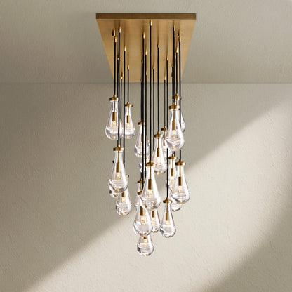 RAFZ Glass Linear Chandelier 72" - Zelno