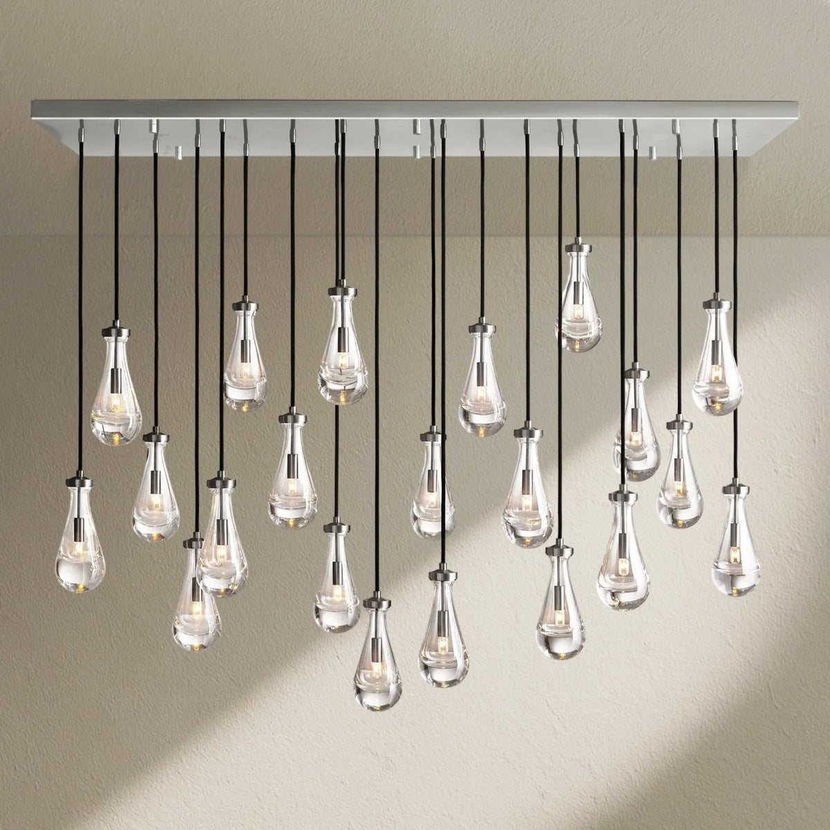 RAFZ Glass Linear Chandelier 72" - Zelno