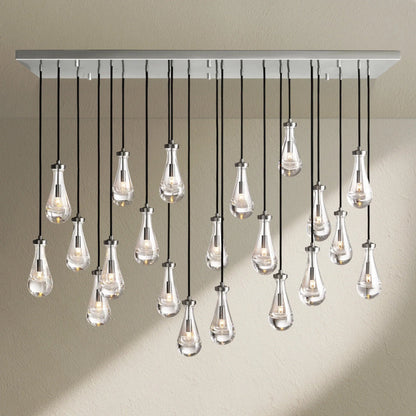 RAFZ Glass Linear Chandelier 72" - Zelno
