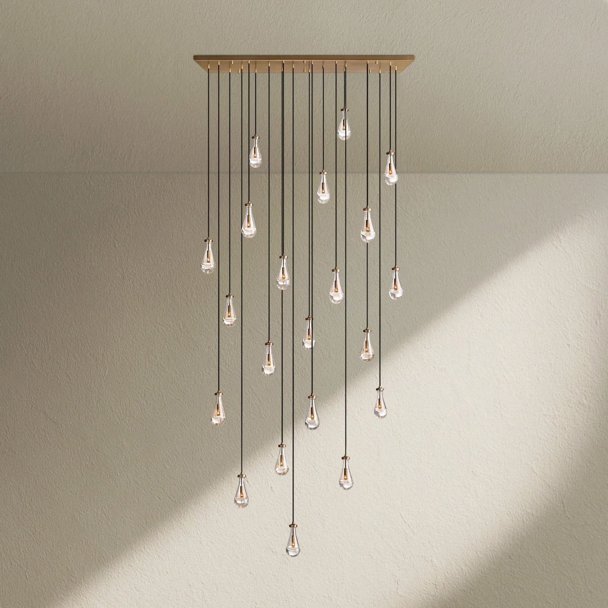 RAFZ Glass Linear Chandelier 72" - Zelno