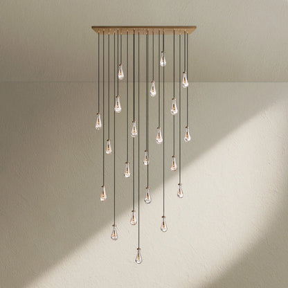 RAFZ Glass Linear Chandelier 72" - Zelno