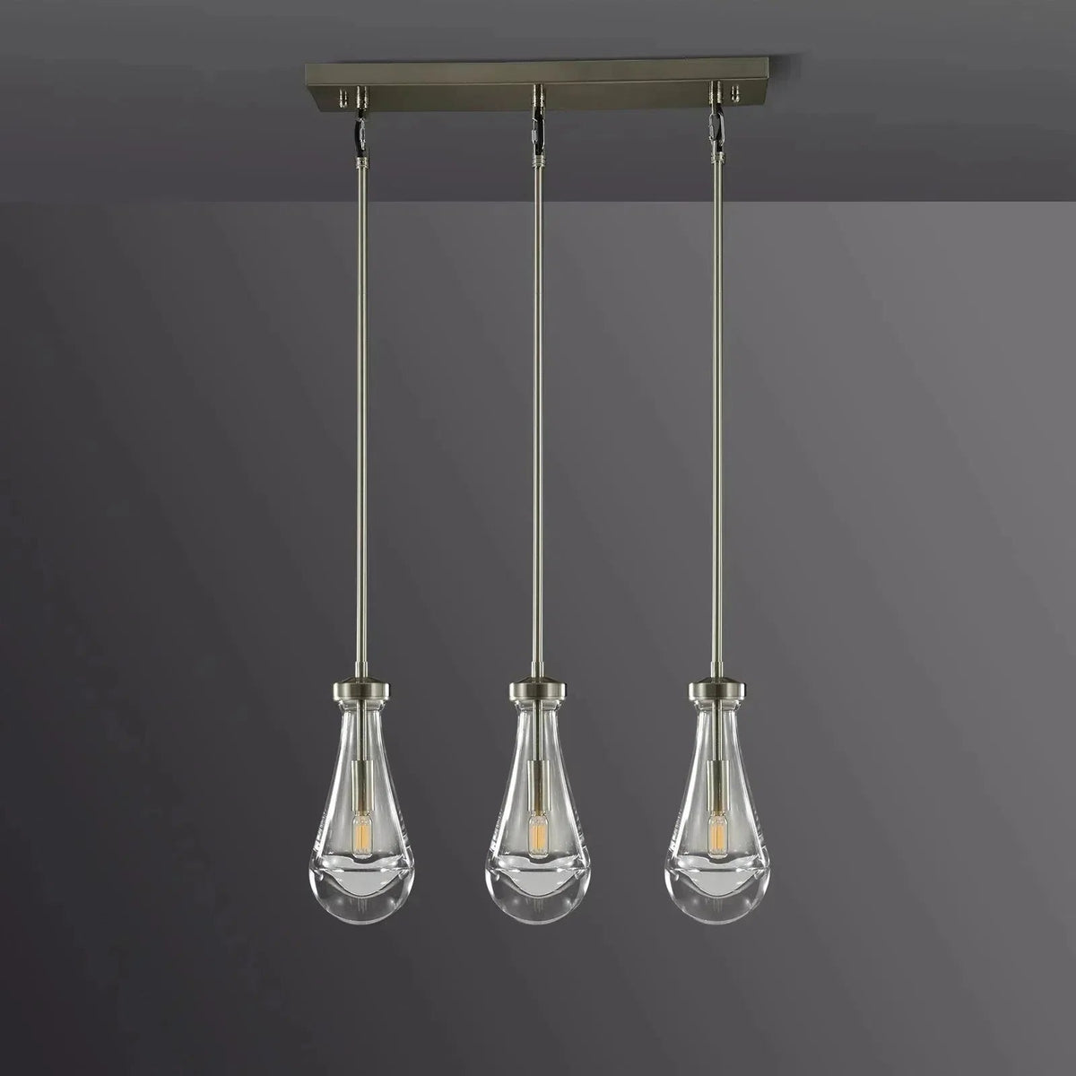 RAFZ Linear Chandelier 3-Light 22" - Zelno