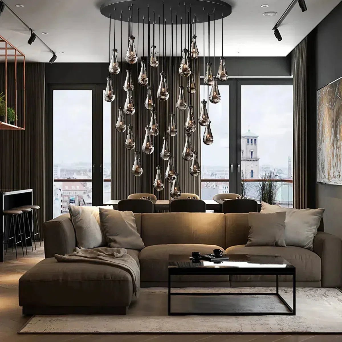 RAFZ Round Chandelier 60" - Zelno