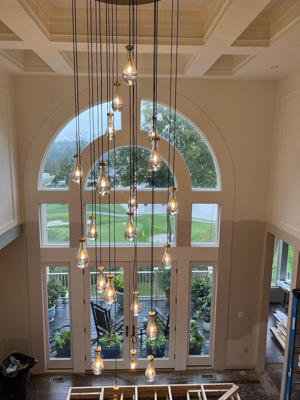 RAFZ Round Chandelier 60" - Zelno