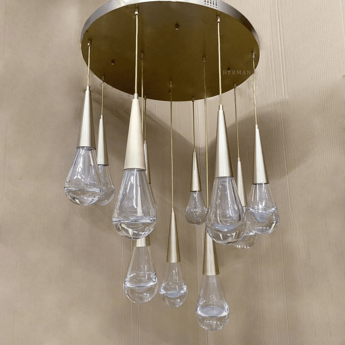 Rain 11-Light Chandelier Pendant For Living room Family room Dining Room Bedroom - Zelno Lighting