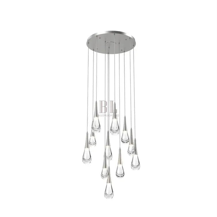 Rain 11-Light Chandelier Pendant For Living room Family room Dining Room Bedroom - Zelno Lighting