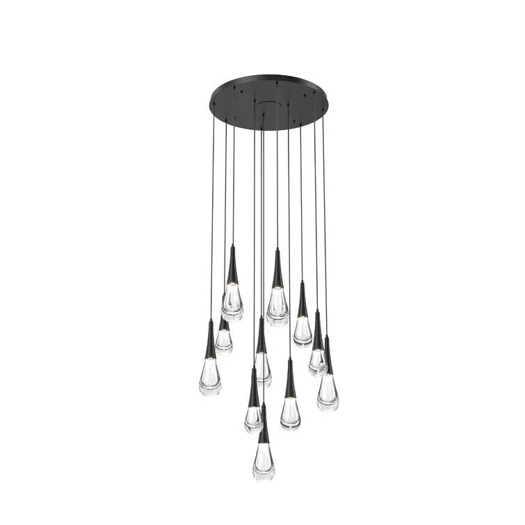 Rain 11-Light Chandelier Pendant For Living room Family room Dining Room Bedroom - Zelno Lighting