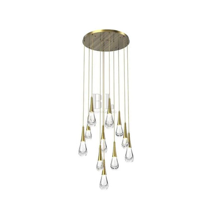 Rain 11-Light Chandelier Pendant For Living room Family room Dining Room Bedroom - Zelno Lighting