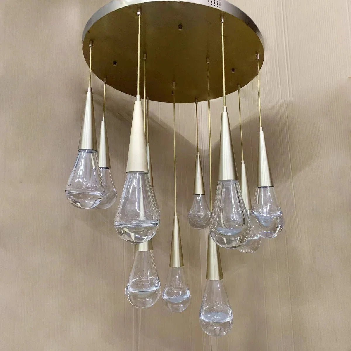 Rain 12-Light Chandelier Pendant For Living room Family room Dining Room Bedroom - Zelno Lighting