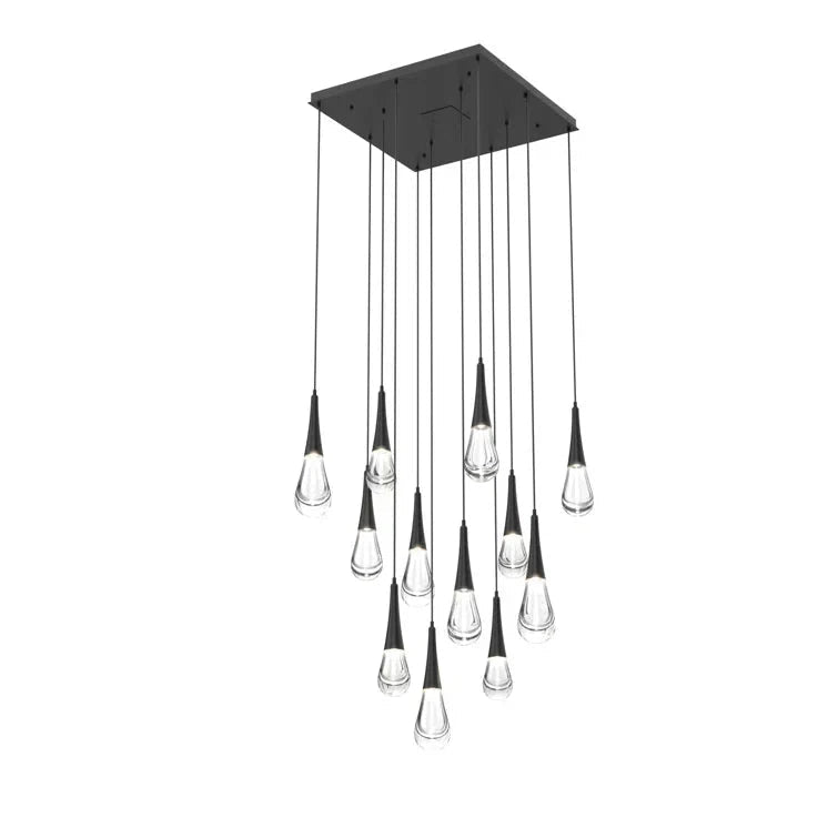 Rain 12-Light Chandelier Pendant For Living room Family room Dining Room Bedroom - Zelno Lighting