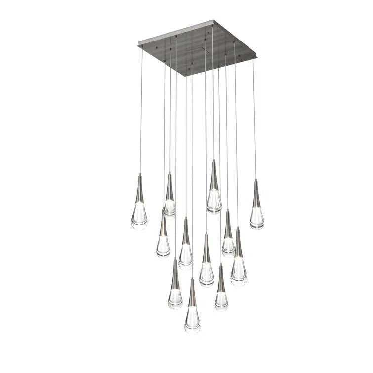 Rain 12-Light Chandelier Pendant For Living room Family room Dining Room Bedroom - Zelno Lighting