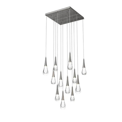 Rain 12-Light Chandelier Pendant For Living room Family room Dining Room Bedroom - Zelno Lighting