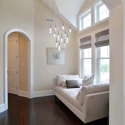 Rain 12-Light Chandelier Pendant For Living room Family room Dining Room Bedroom - Zelno Lighting