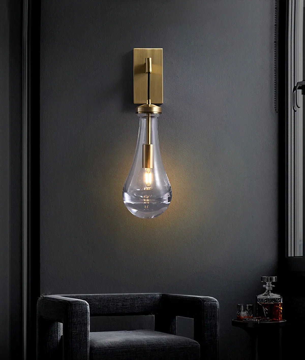Raindrop Crystal Wall Sconce - zelnolighting