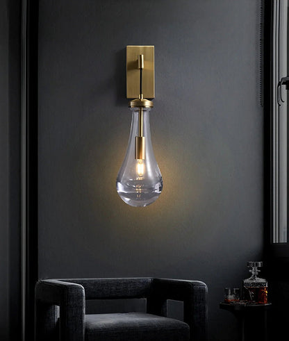 Raindrop Crystal Wall Sconce - zelnolighting