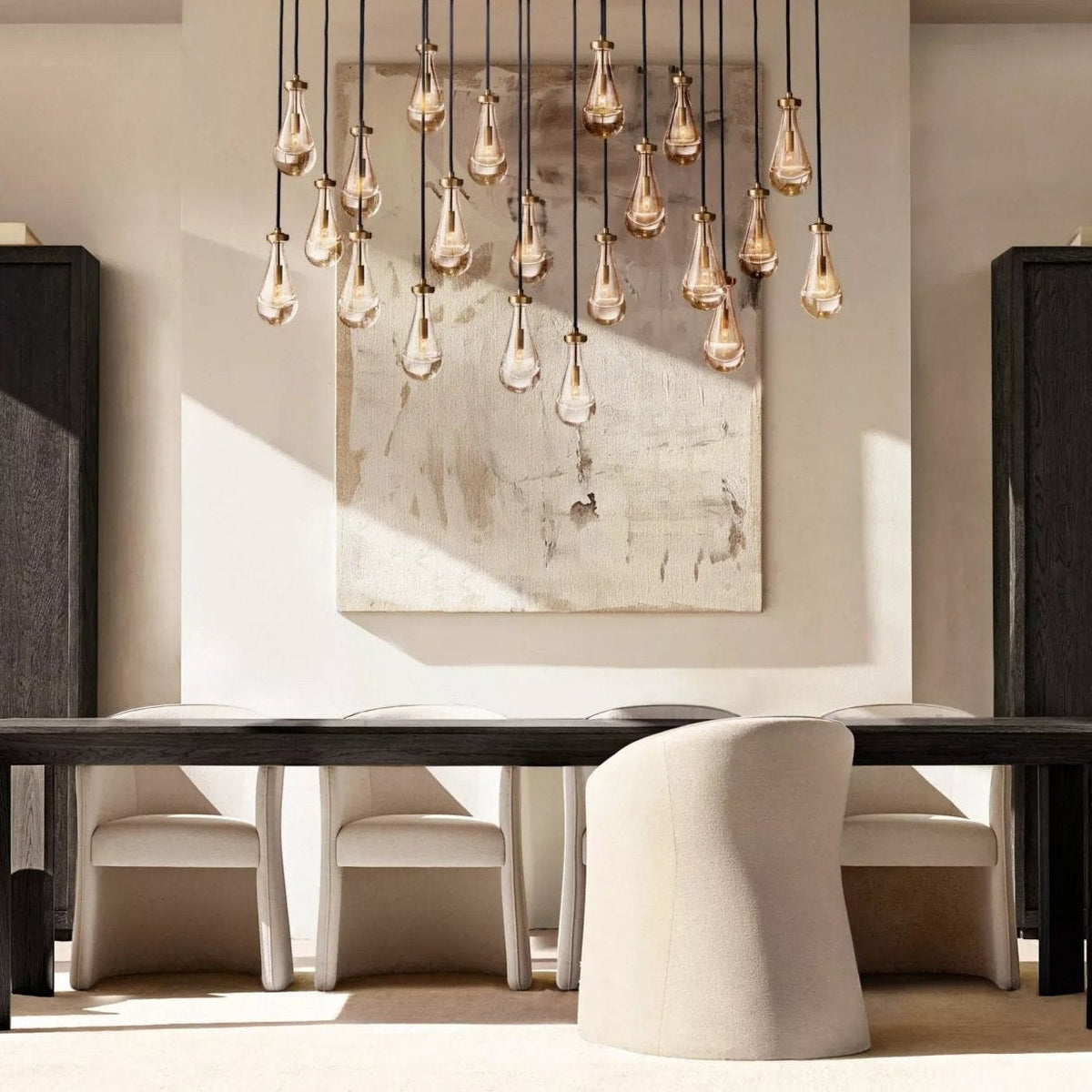 Raindrop Rectangular Chandelier 54", 72" - zelnolighting