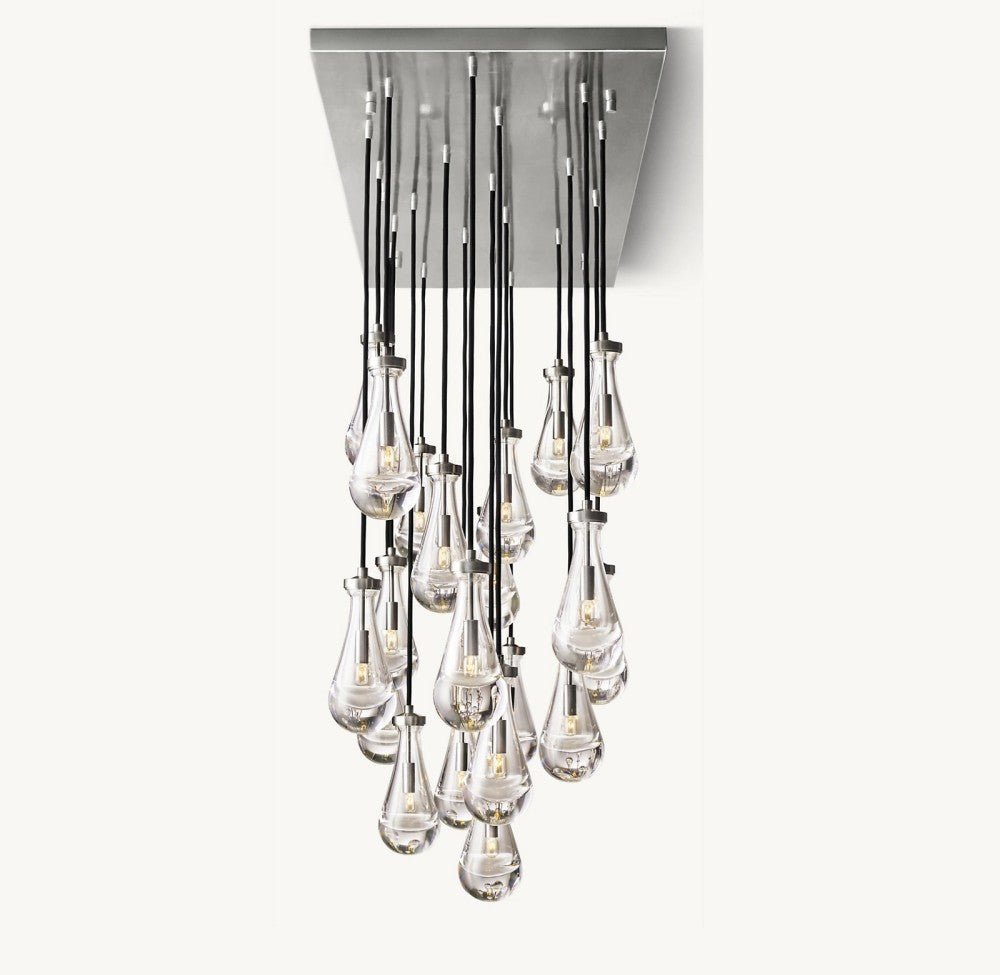Raindrop Rectangular Chandelier 72" - Zelno Lighting