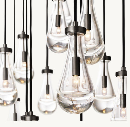 Raindrop Rectangular Chandelier 72" - Zelno Lighting