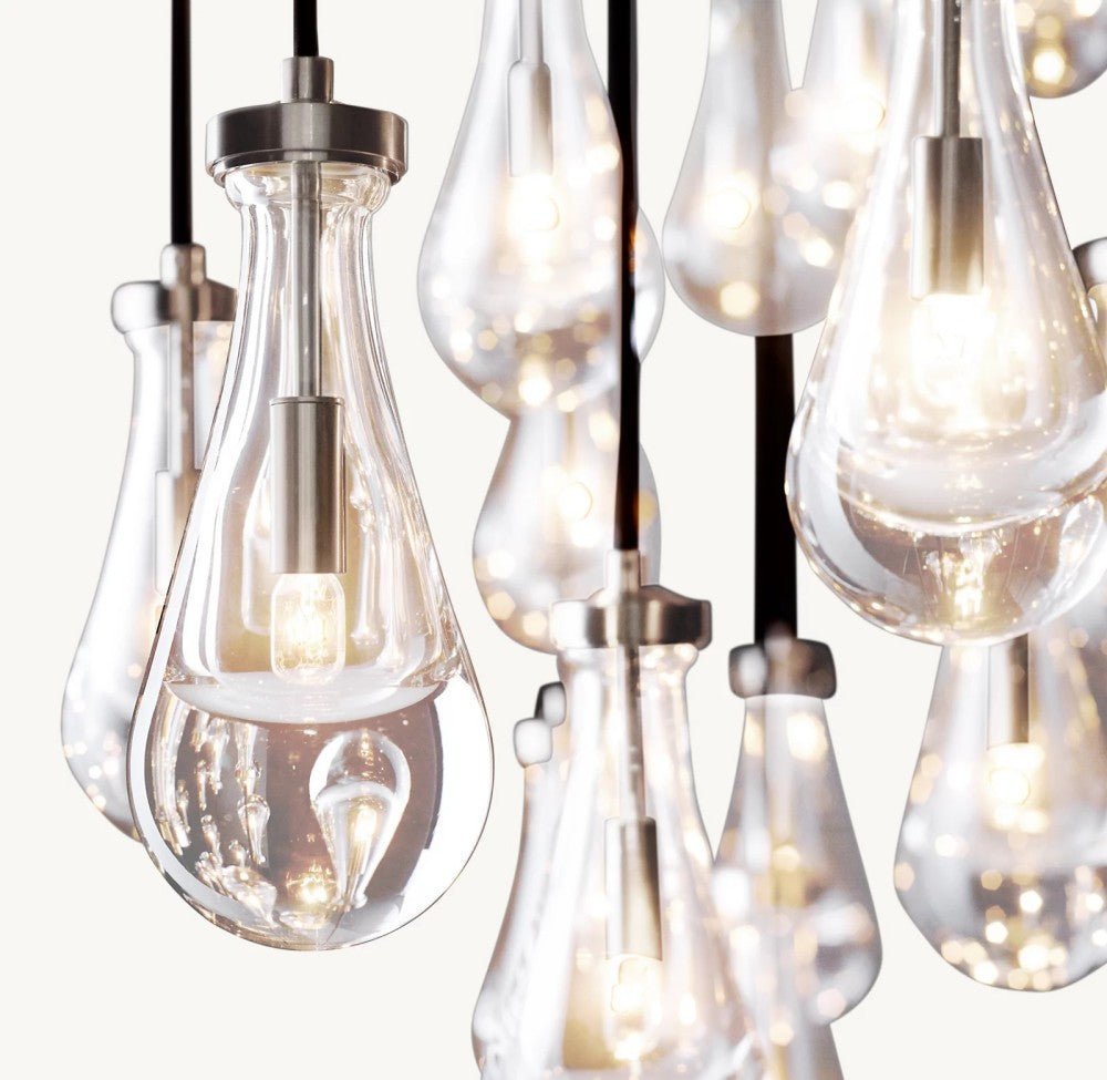 Raindrop Rectangular Chandelier 72" - Zelno Lighting