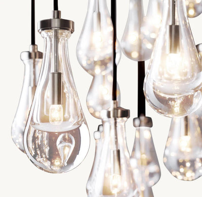 Raindrop Rectangular Chandelier 72" - Zelno Lighting