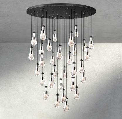 Raindrop Round Chandelier 18", 36", 47", 60" - zelnolighting