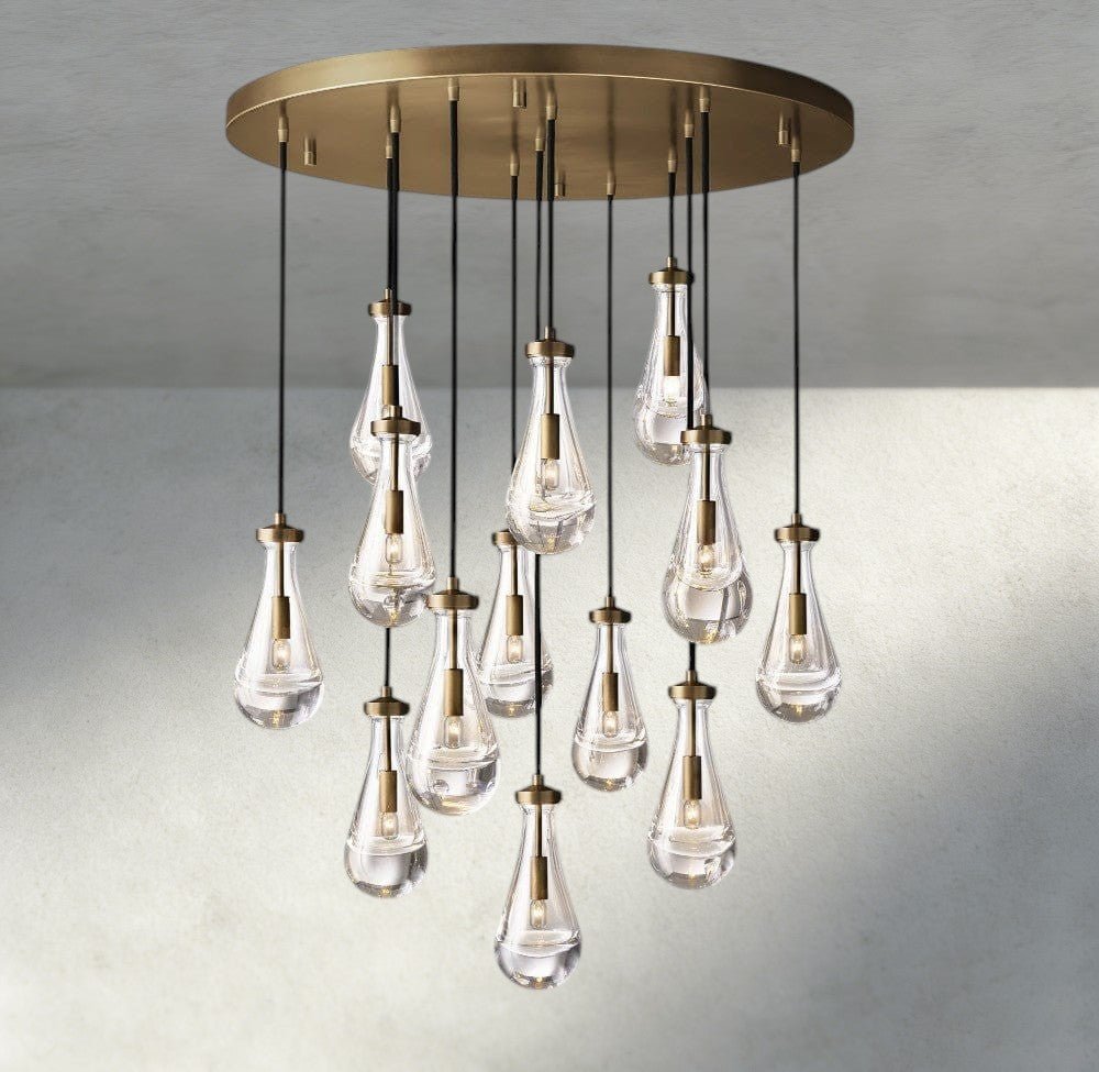 Raindrop Round Chandelier 18", 36", 47", 60" - zelnolighting