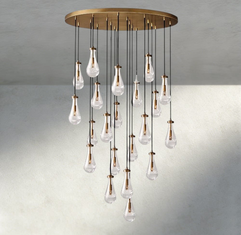 Raindrop Round Chandelier 18", 36", 47", 60" - zelnolighting