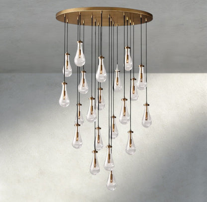 Raindrop Round Chandelier 18", 36", 47", 60" - zelnolighting